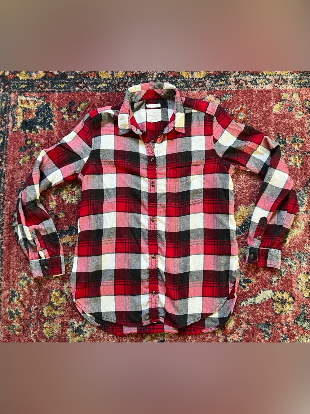 American Eagle Outfitters Ahh-mazingly Soft Plaid Flannel Womens size M